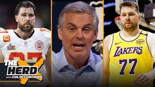 LeBron & Luka ‘can lead the Lakers to the Conference finals’, Time Travis Kelce retires? | THE HERD