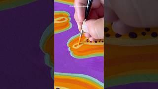 Painting PAPAYA. Yum!   #art #artist #gouache #painting #satisfying #illustration #watercolor