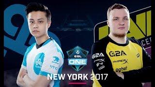 CS:GO - Cloud9 vs. Na'Vi [Mirage] Map 1 - Group A Decider - ESL One New York 2017