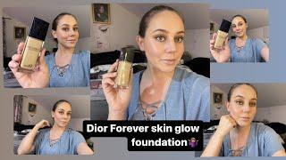 Dior forever skin glow foundation review!!