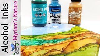 36]  ALCOHOL INK : Getting Started - INFO - DEMOS - How to Use Alcohol Inks for Beginners