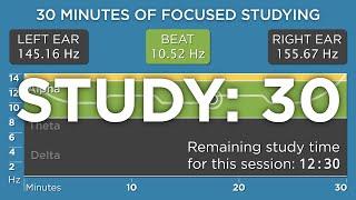 30 Minutes of Focused Studying: The Best Binaural Beats