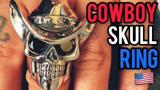 Cowboy Skull Ring | USA  | AJT Jewellery