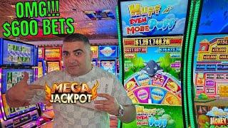 $600 Spins BACK TO BACK Massive Jackpots On Huff N Even More Puff