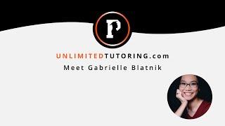 Meet the Tutors - Gabrielle Blatnik