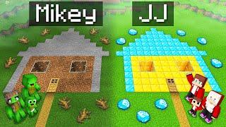 Mikey Family POOR vs JJ Family RICH UNDERGROUND HOUSE Battle in Minecraft (Maizen)