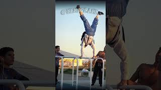 Nerd shocks big guys in the Calisthenics park ￼| NERD PRANK #nerd #anatoly #calisthenics #pranks