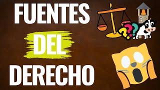 ️FUENTES DEL DERECHO️: Descubre cuales SON【Con EJEMPLOS y SENCILLO】