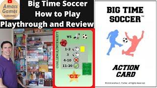 How to setup play and review Big Time Soccer board game * AmassGames *