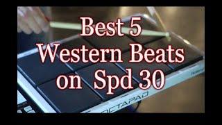 Best 5 Western Beats on Octapad ||  Spd 30 Roland || Western Rhythms on Octapad ||