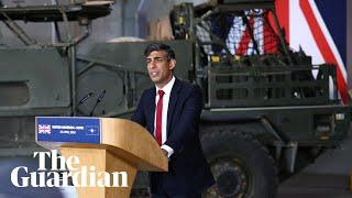 Rishi Sunak says increased military budget puts UK spending on 'war footing'