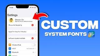 How to Get CUSTOM iPhone System Fonts 