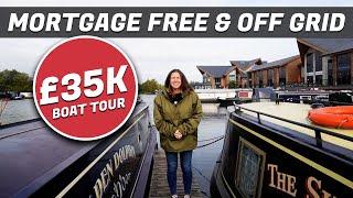 £35K BOAT TOUR NARROWBOAT LIFE MORTGAGE FREE AND OFF GRID