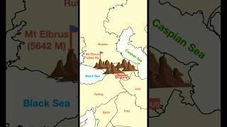 Caucasus Mountains (in English) #mountainrange #ias #geography #fact #pcs #viral #cognitoias
