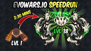 EvoWars.io - SPEEDRUN to Max Level 38/38 At 2 Mins +420.000 | Full Gameplay