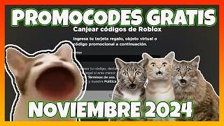 TODOS los PROMOCODES activos de ROBLOX NOVIEMBRE 2024 ROBLOX