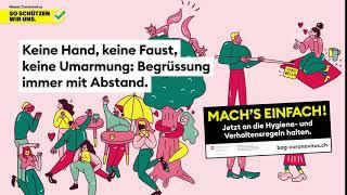 BAG Kampagne «Mach's einfach»: Begrüssung immer mit Abstand