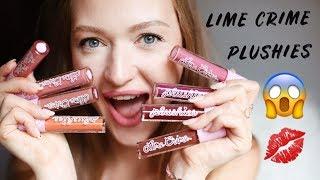 ПЛЮШЕВЫЕ ПОМАДЫ! Свотч-видео Lime Crime Plushies #limecrime