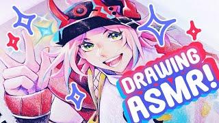 Drawing ASMR | Full Colouring Process | Real Time 