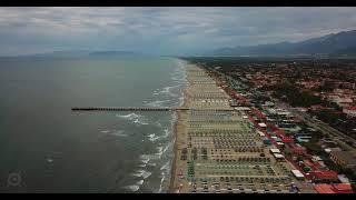 【4K】Forte dei Marmi (Toscana) in Italy by drone !!!!!