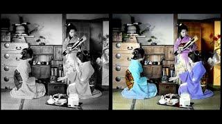 Restoring Old Photographs Of Japan To Original Colour