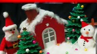 Christmas craft ideas for kids | How to make Christmas house DIY | Christmas village