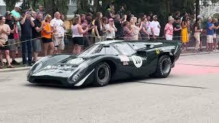 Road America Weathertech with Brian Redman vintage concours rollout 7/14/23