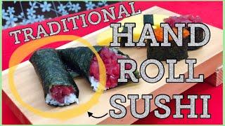 How to make traditional  hand roll sushi @tokyosushiacademyenglishcourse