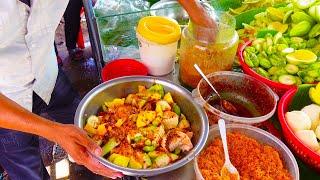 Never get enough of these TROPICAL FRUITS !!! MAJU KRALOK (Cambodian Sour Fruit Salad) | Street Food