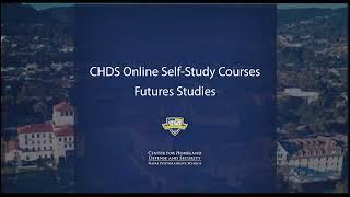 CHDS Self-study: Futures Studies for Homeland Security