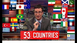 *53 COUNTRIES* - John Oliver Describes Countries Compilation - (A to Z)