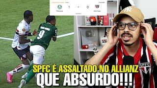 FOMOS ROUBADOS! ÁRBITRO IINVETA PÊNALTI E O SPFC É ELIMINADO DO PAULISTÃO | PALMEIRAS 1X0 SÃO PAULO