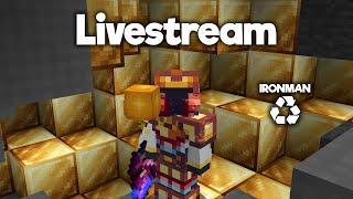 Mining 400 Million Coins of Gold... | Ironman Skyblock Livestream