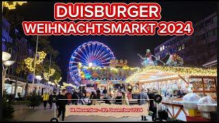 DUISBURGER WEIHNACHTSMARKT 2024 // RUNDGANG am Eröffnungstag 14. November 2024