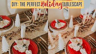 The PERFECT HOLIDAY TABLESCAPE Home Decor DIY & COME SHOPPING WITH ME