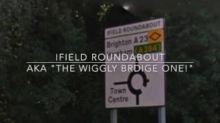 Ifield Roundabout - aka "the wiggly bridge one"!