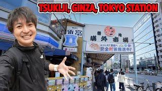 (Sunday Livestream) Eating and Drinking at Tsukiji, Ginza, and Tokyo Station!