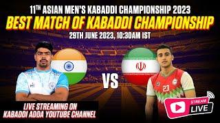 Live Streaming India vs Iran Asian Kabaddi Championship l AKC'23 l Korea Busan