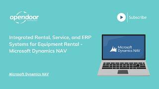 Integrated Rental, Service, and ERP Systems for Equipment Rental - Microsoft Dynamics NAV