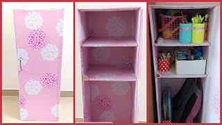 DIY Cardboard cupboard /How to make a cupboard with cardboard/diy kids cupboard/Cardboard furniture