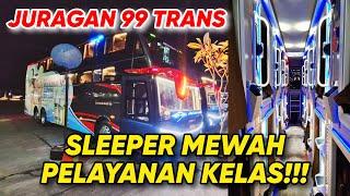 MEWAH! DOUBLE DECKER FULL SLEEPER CLASS! BUS JURAGAN 99 TRANS JAKARTA SURABAYA Volvo B11R ASMR Bus