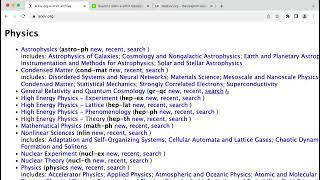 How to do research, Part 1: Using arXiv, Sep 10, 2023