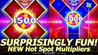 Surprisingly Fun Slots! NEW Hot Spot Multipliers X and Y slots by Everi! First Look at Soboba Casino