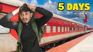 Spent 5 Days in General Coach of INDIA’S LONGEST TRAIN  but it's Gone WRONG85 HoursCHALLENGE