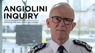 Commissioner Sir Mark Rowley responds to Angiolini Inquiry Report