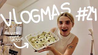 cooking food for christmas VLOGMAS #24