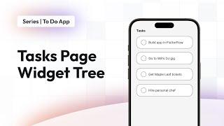 Building Tasks Page | To Do App | FlutterFlow for Beginners
