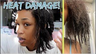 I GOT HEAT DAMAGE!  WHAT HAPPENED & WHAT'S THE PLAN MOVING FORWARD |TYPE 4 HAIR|