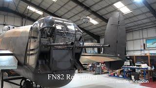 Video 292 Restoration of Lancaster NX611 Year 8. . 2-50 caliber  guns fitted to the rear turret