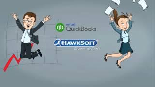 Hawksoft and QuickBooks integration explainer video by Doodle Video Production